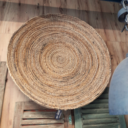 Talerz BOHO trawa morska naturalny Dekoracja Ozdoba wisząca 90cm